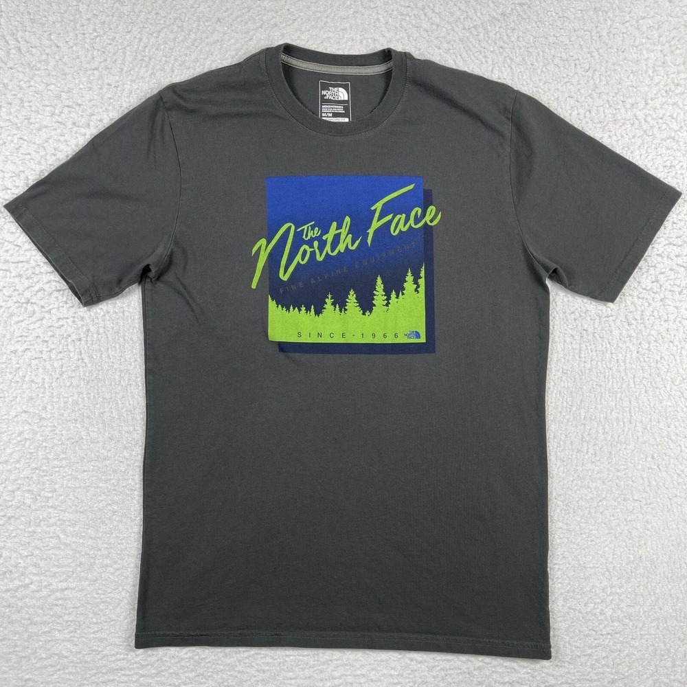 The North Face‎ Shirt Mens Medium Gray Outdoors Hiking Skiing Casual Travel Work
